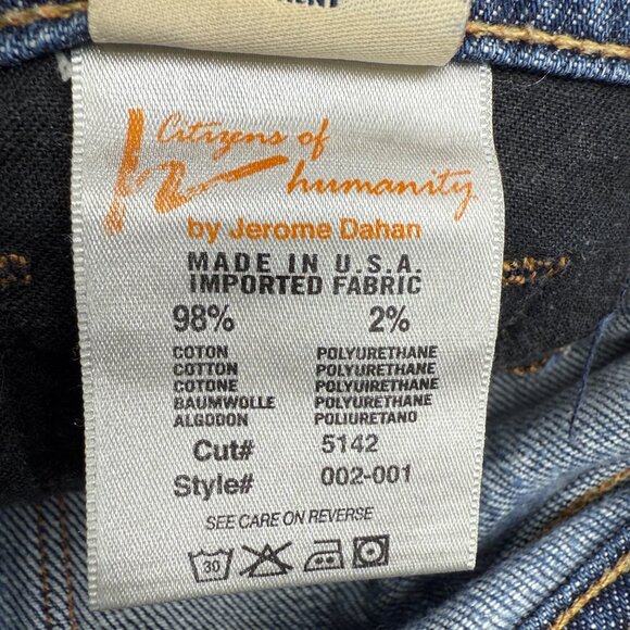 Women's CITIZENS OF HUMANITY Ingrid #002 Stretch Low Waist Flare Jeans | Size 29 - Picture 11 of 13